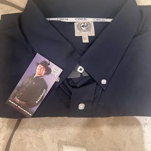 Navy Blue Cinch western shirt